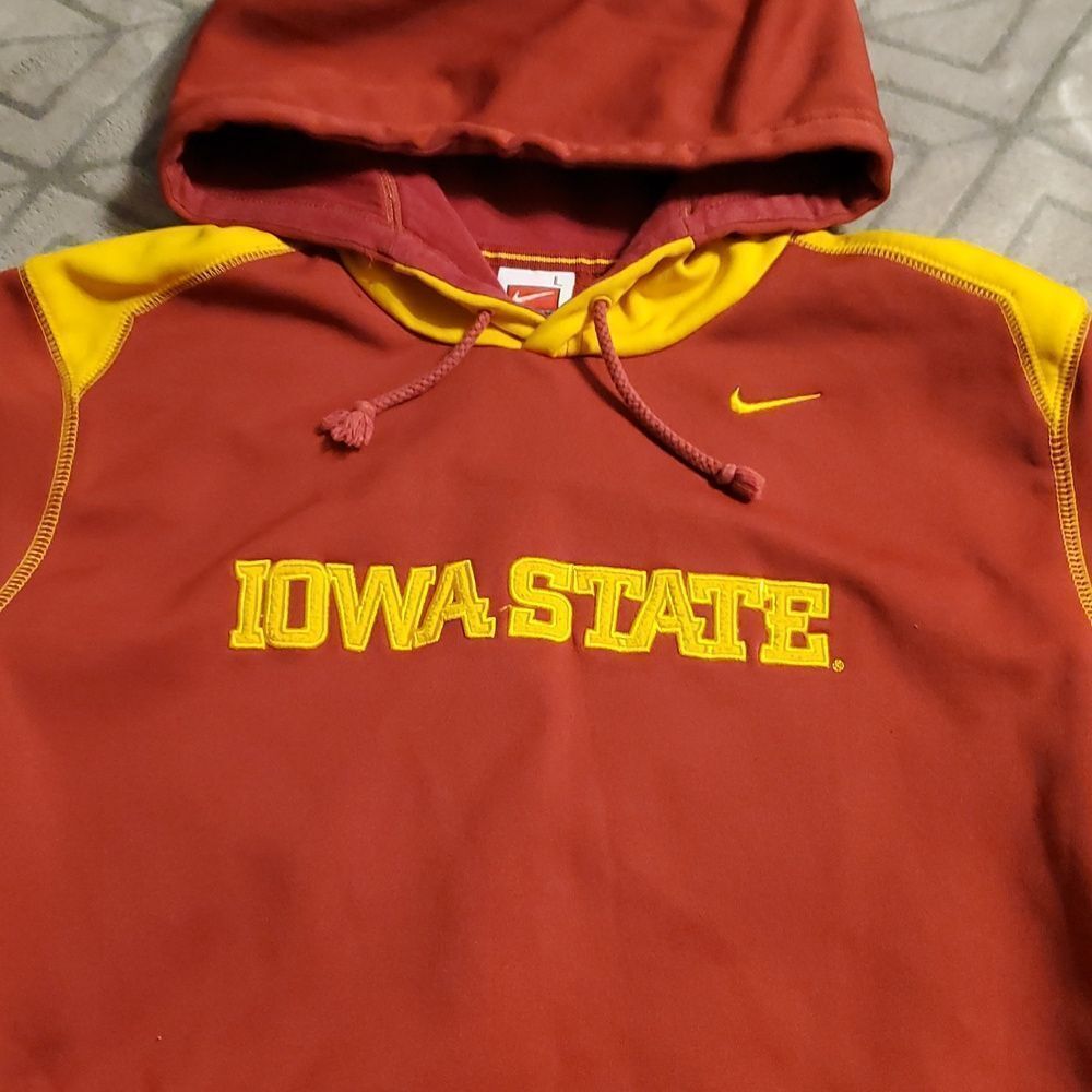 Iowa State Cyclones Football Nike Team Issued Hoodie ThermaFit - Picture 4 of 8